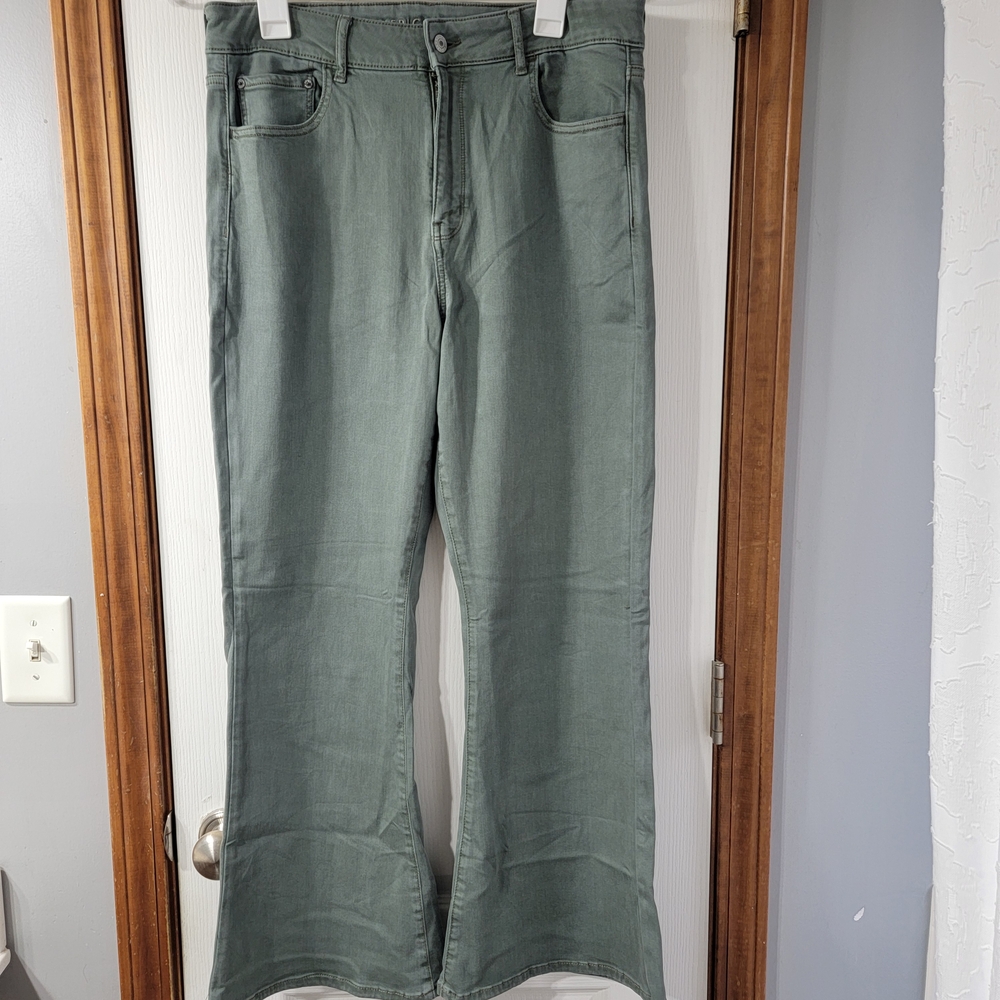 American Eagle Outfitters Sage Green Pants Womens SIZE 14